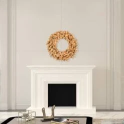 30" Clear Dura-Lit® Gold Fir Wreath -Northlight Shop D575279S 2