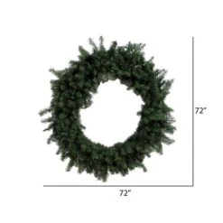 72" Canadian Pine Wreath -Northlight Shop D575282S 3