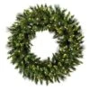 24" Warm White LED Bangor Mixed Pine Artificial Christmas Wreath