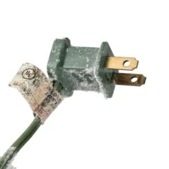 24" Pre-Lit Flocked Kiana Artificial Christmas Wreath, Warm White Dura-Lit® LED Mini Lights -Northlight Shop D575349S 6