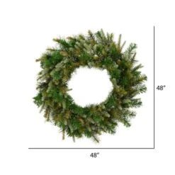 48" Cashmere Artificial Christmas Wreath 5 48" Cashmere Artificial Christmas Wreath -Northlight Shop D575352S 2