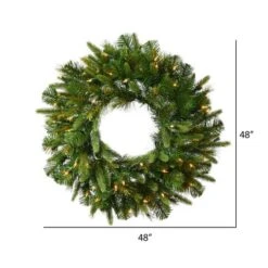 48" LED Cashmere Artificial Christmas Wreath -Northlight Shop D575353S 2