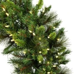 30" White Mini LED Lights Bangor Mixed Pine Artificial Christmas Wreath 5 30" White Mini LED Lights Bangor Mixed Pine Artificial Christmas Wreath -Northlight Shop D575403S 2