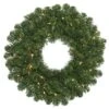 48" Pre-Lit Oregon Fir Christmas Wreath, Clear Lights