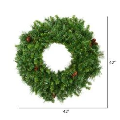 42" Cheyenne Pine Christmas Wreath -Northlight Shop D575447S 3