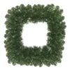30" Pre-Lit Oregon Fir Christmas Square Wreath