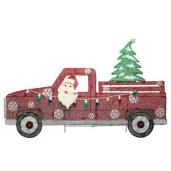 27'' Pre-Lit Santa In Red Truck Decoration -Northlight Shop D619776S 17