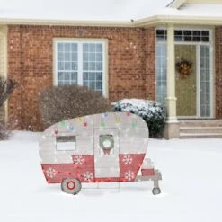 32'' Pre-Lit Christmas Camper Decoration -Northlight Shop D619777S 12