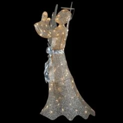 53" Pre-Lit LED Champagne Gold Praying Angel -Northlight Shop D619797S 16