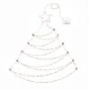 37" Pre-Lit LED Hanging Metal Wire Tree Decoration