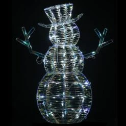 48" Pre-Lit Iridescent Snowman -Northlight Shop D619809S 15