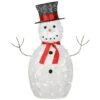 36" Pre-Lit Sisal Snowman Decoration