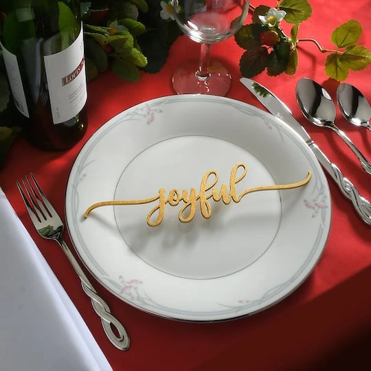 10" Christmas Place Setting Message Décor, 6ct. 5 10" Christmas Place Setting Message Décor, 6ct. - Image 5