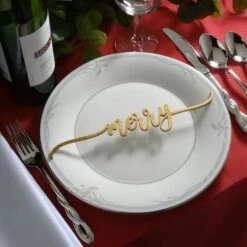 10" Christmas Place Setting Message Décor, 6ct. 16 10" Christmas Place Setting Message Décor, 6ct. -Northlight Shop D619828S 18