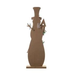 Glitzhome® 36'' Lighted Wooden Snowman Porch Décor -Northlight Shop D652321S 8