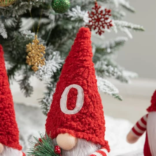 Glitzhome® JOY Christmas Gnome Fabric Décor, 3ct. 6 Glitzhome® JOY Christmas Gnome Fabric Décor, 3ct. - Image 6