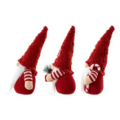 Glitzhome® JOY Christmas Gnome Fabric Décor, 3ct. 16 Glitzhome® JOY Christmas Gnome Fabric Décor, 3ct. -Northlight Shop D652348S 7