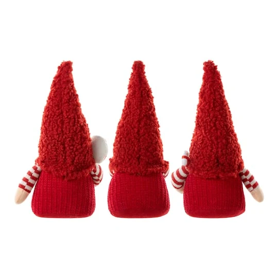 Glitzhome® JOY Christmas Gnome Fabric Décor, 3ct. 9 Glitzhome® JOY Christmas Gnome Fabric Décor, 3ct. - Image 9