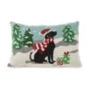 Glitzhome® Hooked Christmas Dog Pillow
