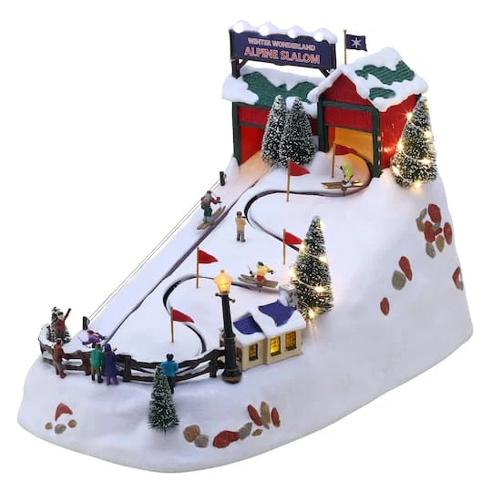 15" Lighted Winter Wonderland Alpine Slalom 2 15" Lighted Winter Wonderland Alpine Slalom - Image 2