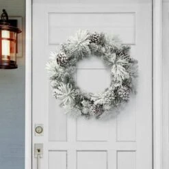 24" Berkshire Spruce Wreath -Northlight Shop D659631S 3
