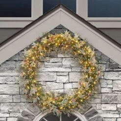 5ft. Pre-Lit Glittery Wreath -Northlight Shop D659732S 3
