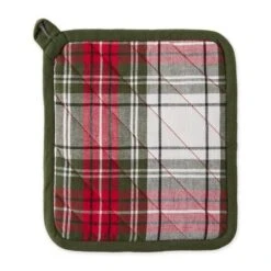 DII® Christmas Plaid Oven Mitt & Potholder Set 9 DII® Christmas Plaid Oven Mitt & Potholder Set -Northlight Shop D660557S 3