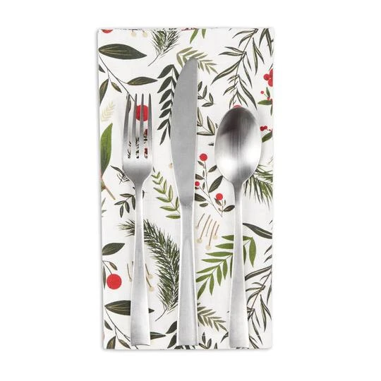 DII® Holiday Sprigs Printed Napkin Set, 6ct. 3 DII® Holiday Sprigs Printed Napkin Set, 6ct. - Image 3