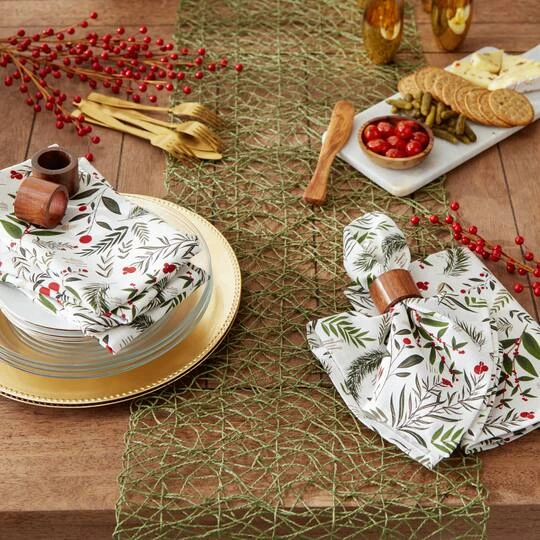 DII® Holiday Sprigs Printed Napkin Set, 6ct. 5 DII® Holiday Sprigs Printed Napkin Set, 6ct. - Image 5