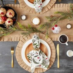 DII® Holiday Sprigs Printed Napkin Set, 6ct. 11 DII® Holiday Sprigs Printed Napkin Set, 6ct. -Northlight Shop D662316S 5