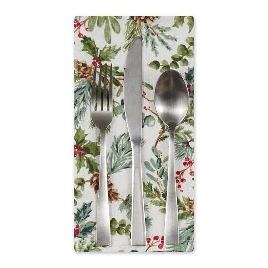 DII® Heritage Holiday Sprigs Printed Napkin Set, 4ct. 4 DII® Heritage Holiday Sprigs Printed Napkin Set, 4ct. - Image 4