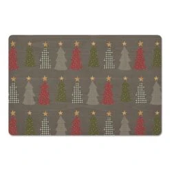 Gray Tree Pattern Floor Mat -Northlight Shop D662407S 1 1