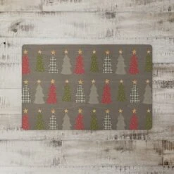 Gray Tree Pattern Floor Mat -Northlight Shop D662407S 2