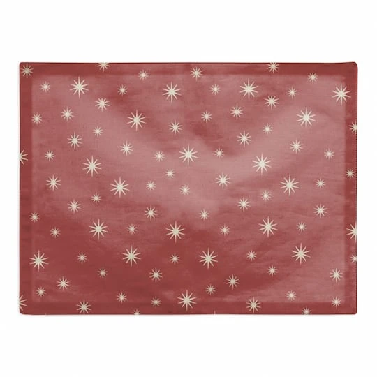 Red Twinkle Cotton Twill Placemat 1 Red Twinkle Cotton Twill Placemat