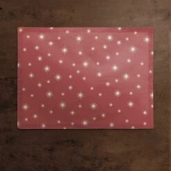 Red Twinkle Cotton Twill Placemat 5 Red Twinkle Cotton Twill Placemat -Northlight Shop D662452S 3