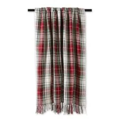 DII® Christmas Plaid Recycled Cotton Throw -Northlight Shop D663089S 2