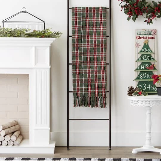 DII® O Christmas Tree Plaid Recycled Cotton Throw 5 DII® O Christmas Tree Plaid Recycled Cotton Throw - Image 5