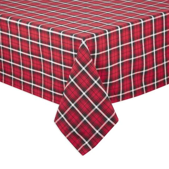 DII® 52" Glad Tidings Plaid Tablecloth 3 DII® 52" Glad Tidings Plaid Tablecloth - Image 3