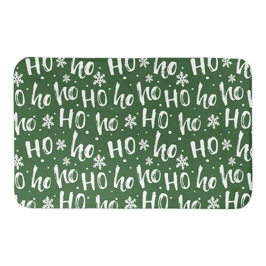 Ho Ho Ho Pattern Bath Mat 2 Ho Ho Ho Pattern Bath Mat - Image 2