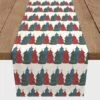 72'' Christmas Tree Trio Cotton Twill Runner