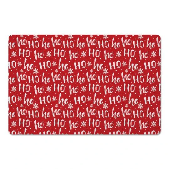Ho Ho Ho Pattern Floor Mat 2 Ho Ho Ho Pattern Floor Mat - Image 2