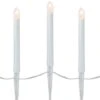 Northlight 8" White C7 Candle Pathway Markers Christmas Lights With White Wire, 10ct.