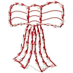 Northlight 3-Piece Lighted Red Bow And Green Swag Christmas Decoration -Northlight Shop D676234S 16