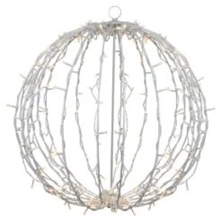 Northlight 23'' Warm White LED Lighted Christmas Hanging Ball Decoration 13 Northlight 23'' Warm White LED Lighted Christmas Hanging Ball Decoration -Northlight Shop D676265S 1 1