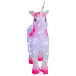 Northlight 23" Lighted Commercial Grade Acrylic Unicorn Christmas Display Decoration -Northlight Shop D676284S 3