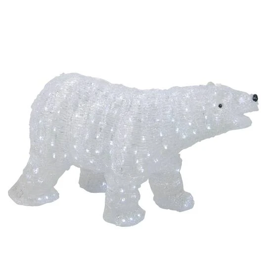 Northlight 28" Lighted Commercial Grade Acrylic Polar Bear Christmas Display Decoration 2 Northlight 28" Lighted Commercial Grade Acrylic Polar Bear Christmas Display Decoration - Image 2