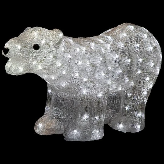Northlight 28" Lighted Commercial Grade Acrylic Polar Bear Christmas Display Decoration 5 Northlight 28" Lighted Commercial Grade Acrylic Polar Bear Christmas Display Decoration - Image 5