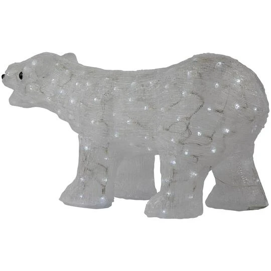 Northlight 28" Lighted Commercial Grade Acrylic Polar Bear Christmas Display Decoration 9 Northlight 28" Lighted Commercial Grade Acrylic Polar Bear Christmas Display Decoration - Image 9