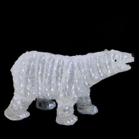 Northlight 28" Lighted Commercial Grade Acrylic Polar Bear Christmas Display Decoration 4 Northlight 28" Lighted Commercial Grade Acrylic Polar Bear Christmas Display Decoration - Image 4