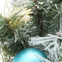 24" Pre-lit LED Tinkham Pine Wreath -Northlight Shop D677544S 15